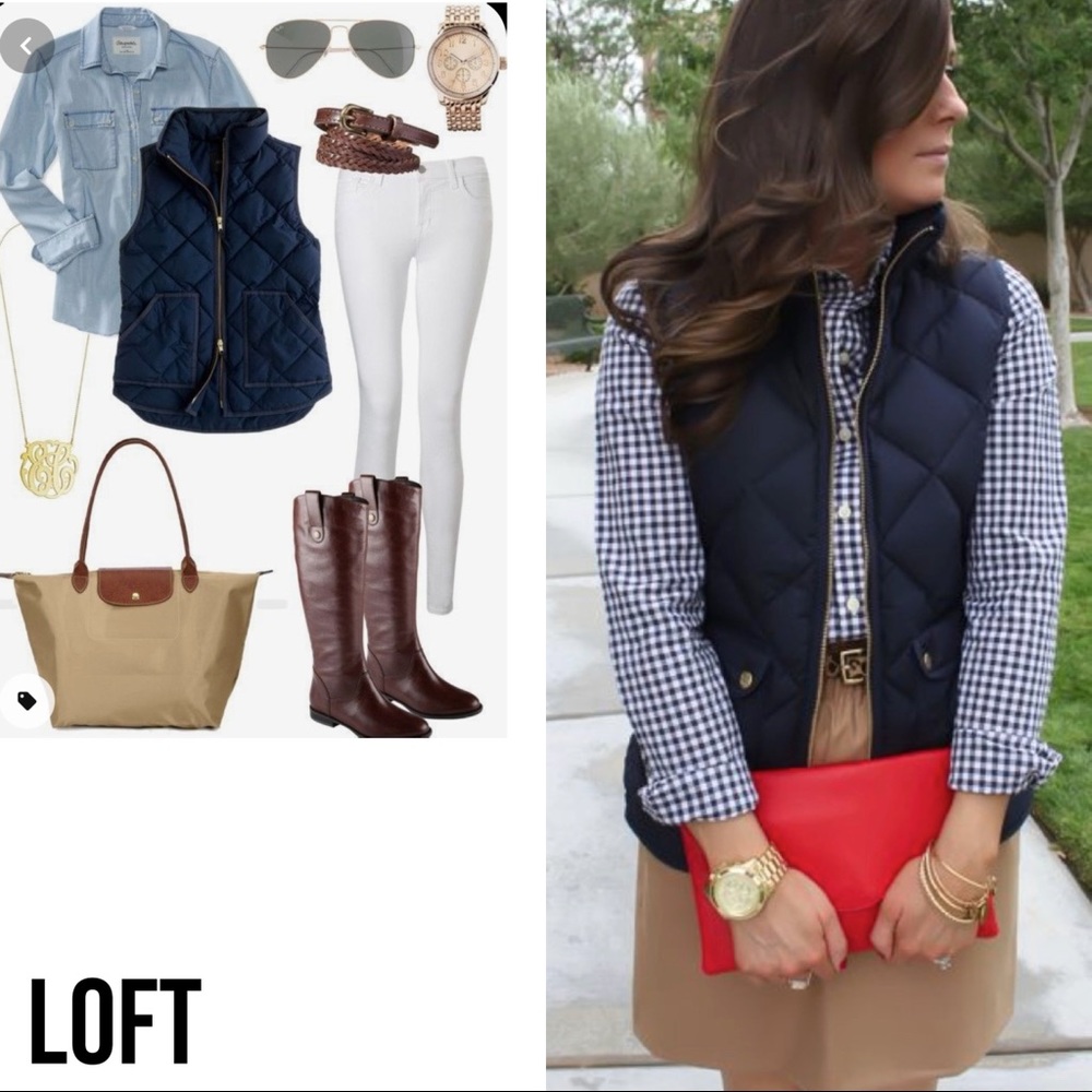 Loft quilted vest